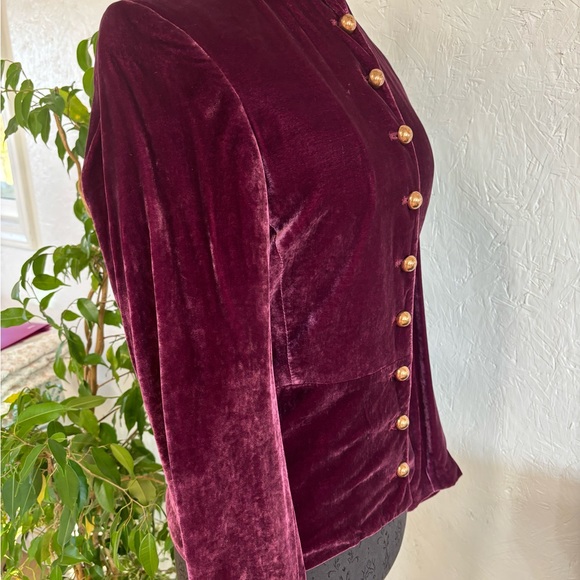 Kuhlman Plum Velvet Jacket Made in Italy - Picture 3 of 11
